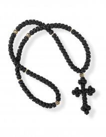 Κομποσκοίνι Προσευχής 100άρι - Φλος, με σταυρό | Ι.Μ. Αναλήψεως